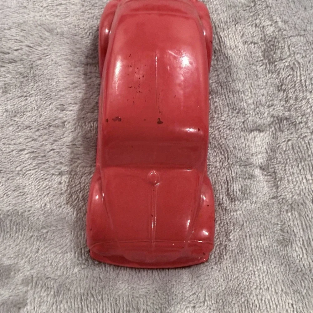 Vintage Avon Red Volkswagen VW Beetle Bug Oland After Shave Bottle Full Box 4oz